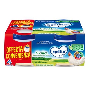 MELLIN OMOGENEIZZATO POLLO 4X80 G - fitfarma.it