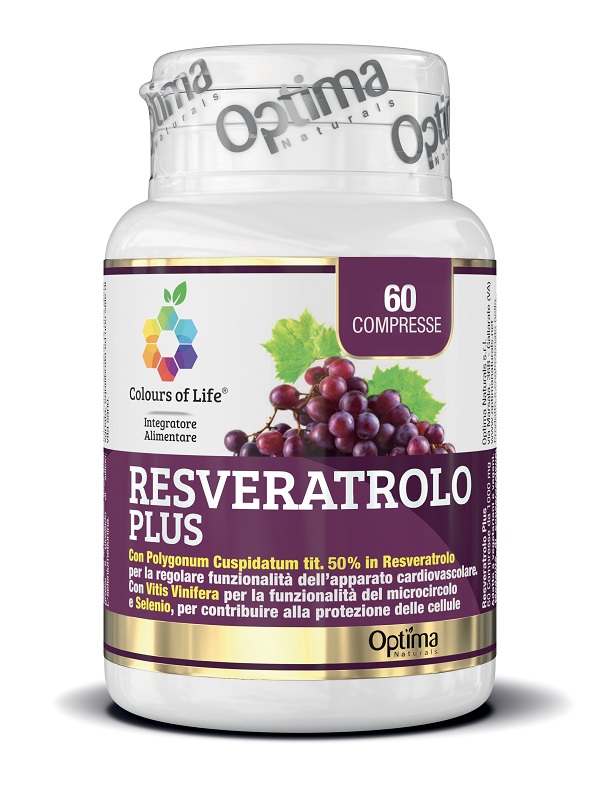 COLOURS OF LIFE RESVERATROLO PLUS 60 COMPRESSE 1000 MG - fitfarma.it