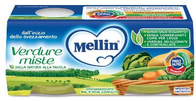 MELLIN OMOGENEIZZATO VERDURE MISTE 2 X 80 G - fitfarma.it
