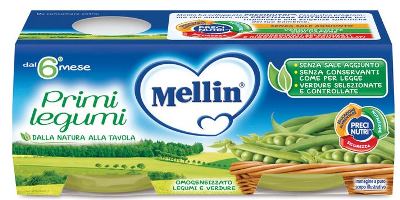 MELLIN OMOGENEIZZATO PRIMI LEGUMI 2 X 80 G - fitfarma.it