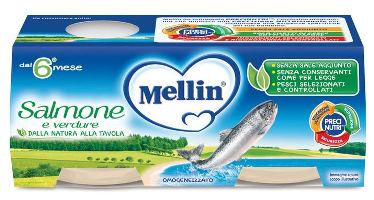 MELLIN OMOGENEIZZATO SALMONE 2 X 80 G - fitfarma.it