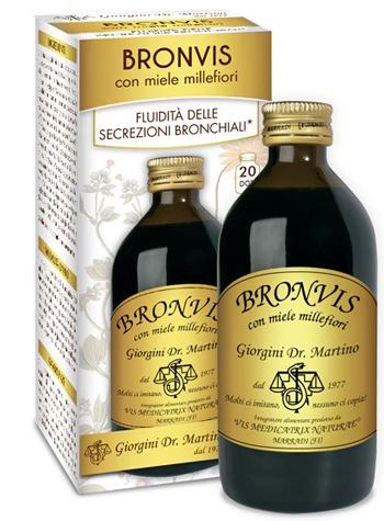 BRONVIS CON MIELE MILLEFIORI 200 ML - fitfarma.it