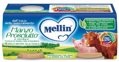 MELLIN OMOGENEIZZATO MANZO PROSCIUTTO CON VERDURE - fitfarma.it