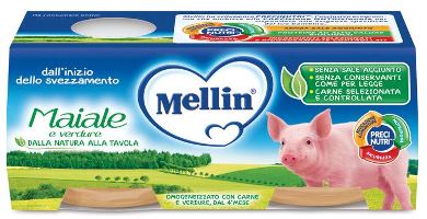MELLIN OMOGENEIZZATO MAIALE CON VERDURE 2 PEZZI X 80 G - fitfarma.it