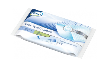 TENA WET WASH GLOVE GUANTO DETERGENTE UMIDIFICATO 8 PEZZI - fitfarma.it
