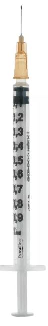 SIRINGA PER INSULINA EXTRAFINE TUB 1ML 100 UI AGO REMOVIBILE 26 GAUGE 0,45X12 MM 1 PEZZO - fitfarma.it