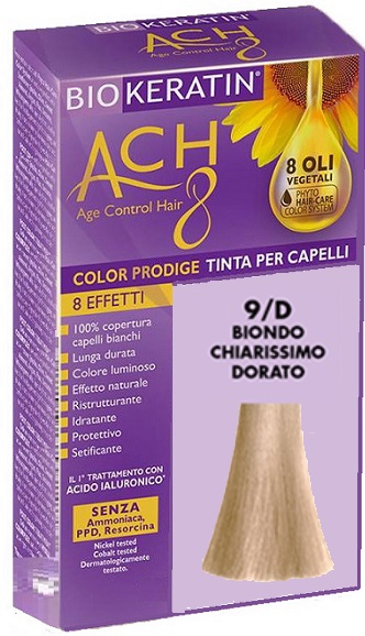 BIOKERATIN ACH8 COLOR PRODIGE 9/D BIONDO CHIARISSIMO DORATO - fitfarma.it