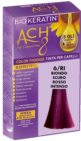BIOKERATIN ACH8 COLOR PRODIGE 6/RI BIONDO SCURO ROSSO INTENSO - fitfarma.it