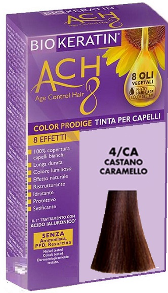 BIOKERATIN ACH8 COLOR PRODIGE 4/CA CASTANO CARAMELLO - fitfarma.it