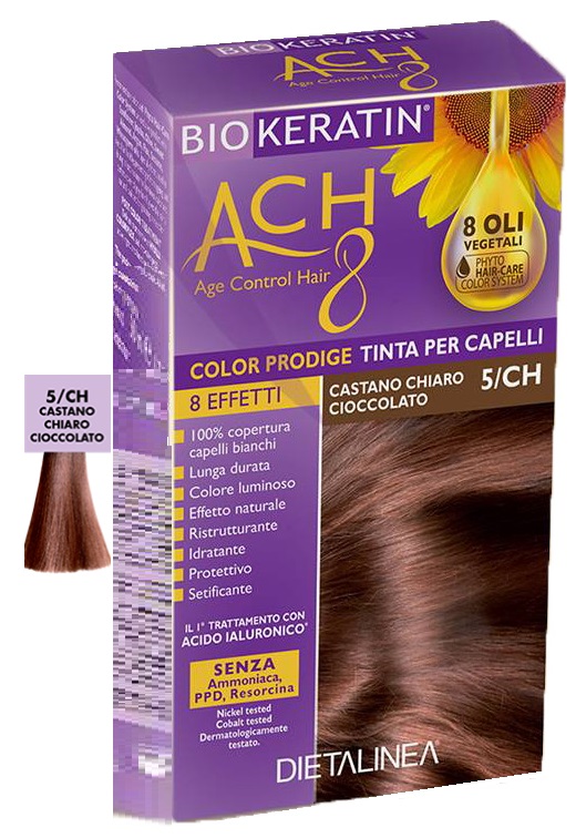 BIOKERATIN ACH8 COLOR PRODIGE 5/CH CASTANO CHIARO CIOCCOLATO - fitfarma.it