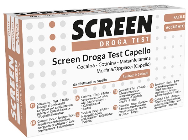 DROGA TEST RILEVAMENTO 4 SOSTANZE TRAMITE CAPELLI - fitfarma.it