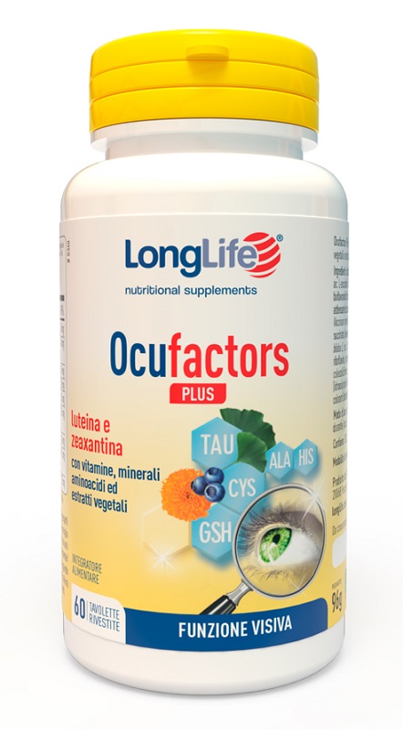 LONGLIFE OCUFACTORS PLUS 60 TAVOLETTE - fitfarma.it