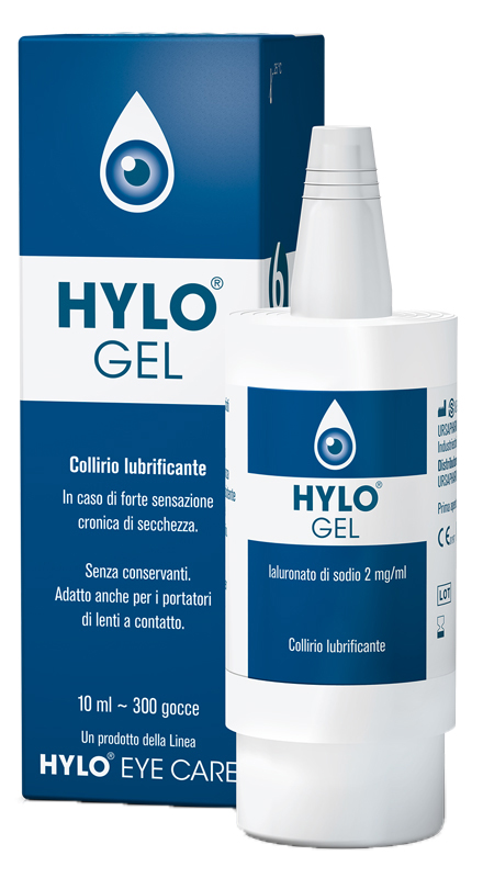 HYLO-GEL COLLIRIO LUBRIFICANTE ACIDO IALURONICO 0,2% 10 ML - fitfarma.it