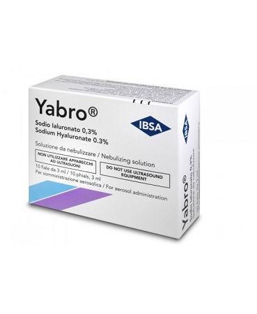 YABRO 10 FIALE 3ML ACIDO IALURONICO 0,3% SOLUZIONE PER NEBULIZZATORE - fitfarma.it