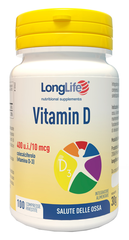 LONGLIFE VITAMINA D3 400UI 100 COMPRESSE - fitfarma.it