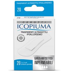 CEROTTO ICOPIUMA TRASPARENTE GRANDE 20 PEZZI - fitfarma.it