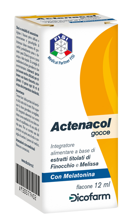 ACTENACOL GOCCE 12 ML CON MELATONINA - fitfarma.it