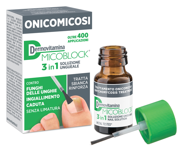 DERMOVITAMINA MICOBLOCK 3 IN 1 ONICOMICOSI SOLUZIONE UNGUEALE 7 ML - fitfarma.it
