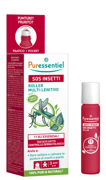 PURESSENTIEL SOS INSETTI ROLLER 11 OLI ESSENZIALI 5 ML - fitfarma.it