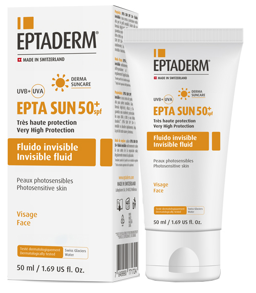 EPTA SUN SPF50+ FLUIDO INVISIBILE 50 ML - fitfarma.it