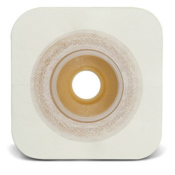 PLACCA CONVESSA NATURA+ PRETAGLIATA 22 MM FLANGIA 45 MM DURAHESIVE E CEROTTO MICROPOROSO 5 PEZZI - fitfarma.it