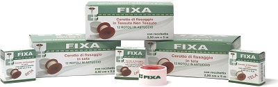 CEROTTO TESSUTO NON TESSUTO CURAMED FIXA 2,5 X 500 CM CON ROCCHETTO - fitfarma.it