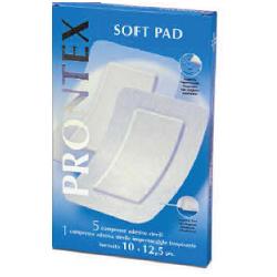 GARZA COMPRESSA PRONTEX SOFT PAD 10X12,5 6 PEZZI (5 TNT + 1 IMPERMEABILE AQUA PAD) - fitfarma.it