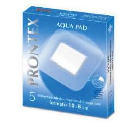 GARZA COMPRESSA PRONTEX AQUA PAD 10X8CM 5 PEZZI - fitfarma.it