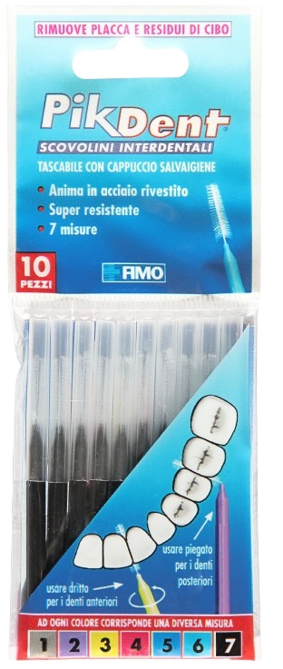 PIKDENT STUZZICOLINO 7 NE 10PZ - fitfarma.it