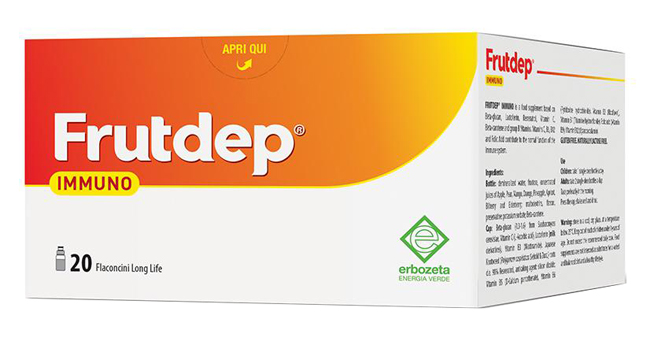 FRUTDEP IMMUNO 20 FLACONCINI 10 ML - fitfarma.it