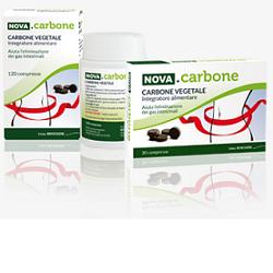 NOVA CARBONE VEGETALE 120 COMPRESSE - fitfarma.it