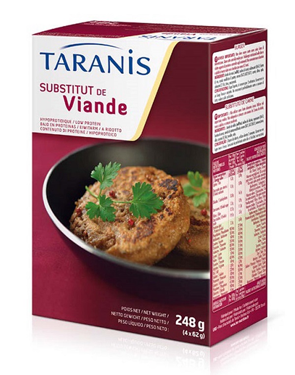 TARANIS BURGER SOSTITUTO CARNE 4 X 62 G - fitfarma.it