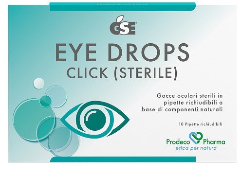 GSE EYE DROPS CLICK GOCCE OCULARI 10 PIPETTE 0,5 ML - fitfarma.it