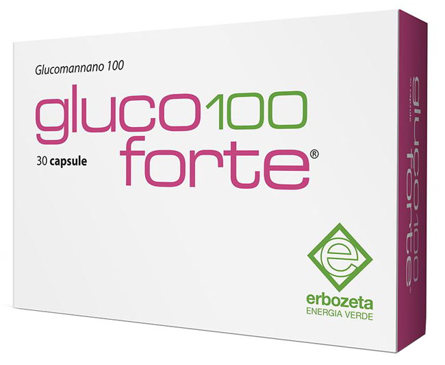 GLUCO 100 FORTE GLUCOMANNANO 100 30 CAPSULE DA 900 MG - fitfarma.it