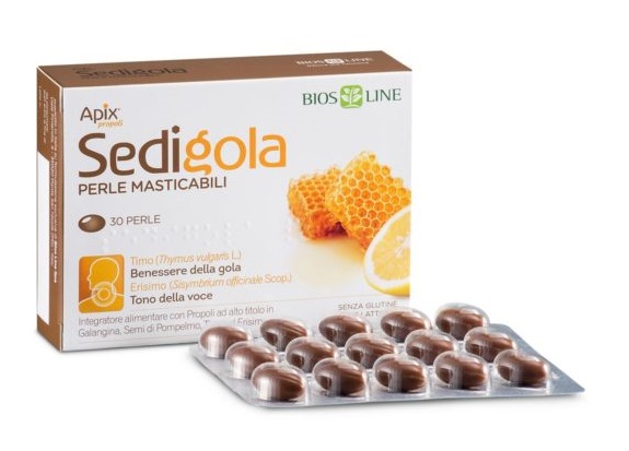 SEDIGOLA PERLE MASTICABILI 30 PERLE - fitfarma.it