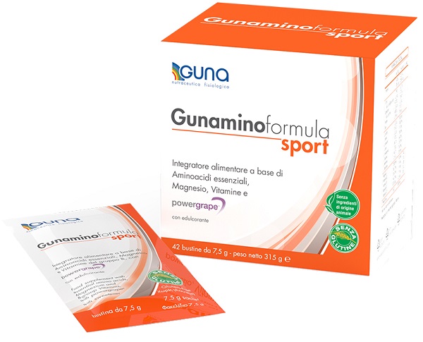 GUNAMINOFORMULA SPORT 42 BUSTE 315 G - fitfarma.it