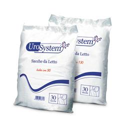 SACCA DI DRENAGGIO DA LETTO PER INCONTINENZA UROSYSTEM TUBO 130 CM SENZA SCARICO 30 PEZZI - fitfarma.it