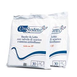 SACCA DI DRENAGGIO DA LETTO PER INCONTINENZA UROSYSTEM TUBO 130 CM CON SCARICO 30 PEZZI - fitfarma.it
