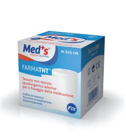 CEROTTO MEDS FARMATNT TESSUTO NON TESSUTO FIX IPOALLERGENICO ADESIVO 250X5CM - fitfarma.it
