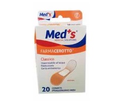 CEROTTO MEDS POLIURETANO IPOALLERGENICO CLASSICO MEDIO 20 PEZZI - fitfarma.it