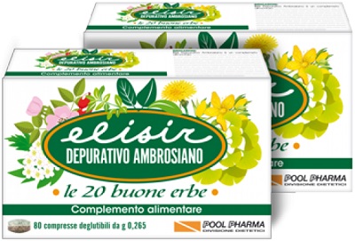 ELISIR DEPURATIVO AMBROSIANO 20 COMPRESSE 5,3 G - fitfarma.it