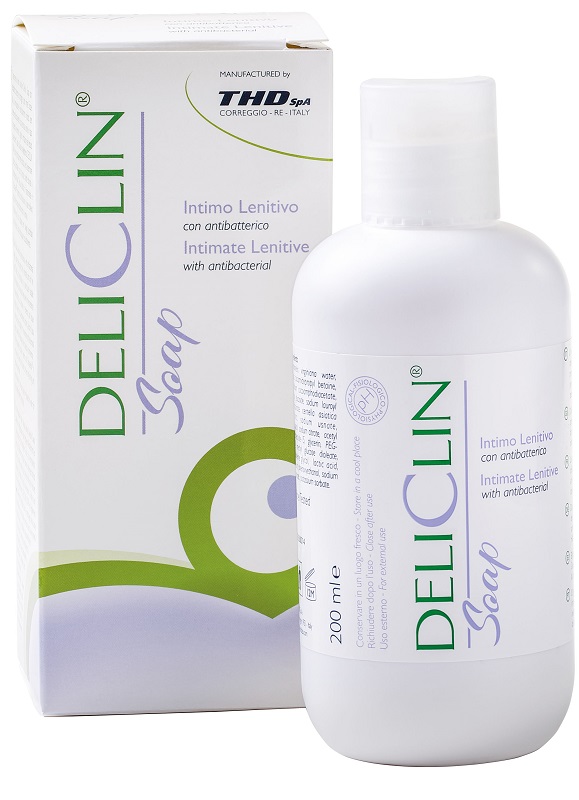 DELICLIN SOAP DETERGENTE INTIMO LENITIVO CON ANTIBATTERICO 200 ML - fitfarma.it