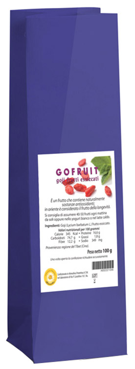 GOFRUIT GOJI FRUTTI ESSICCATI 100 G - fitfarma.it