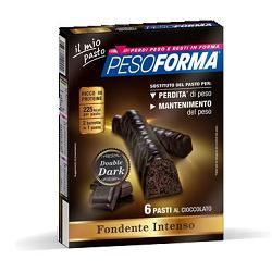 PESOFORMA BARRETTA DOUBLE DARK 6 PASTI 12 X 31 G - fitfarma.it