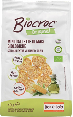 BIOCROC MINI GALLETTE MAIS BIO 40 G - fitfarma.it
