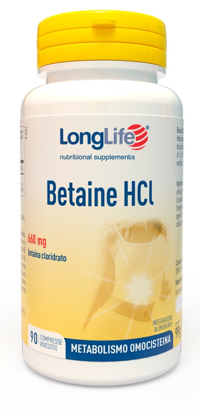 LONGLIFE BETAINE HCL 90 COMPRESSE - fitfarma.it