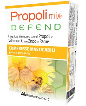 PROPOLI MIX DEFEND 30 COMPRESSE MASTICABILI GUSTO ARANCIA - fitfarma.it