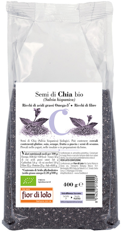 SEMI DI CHIA BIO 400 G - fitfarma.it