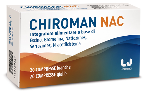 CHIROMAN NAC 20 COMPRESSE BIANCHE + 20 COMPRESSE GIALLE - fitfarma.it