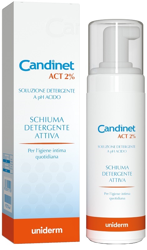 CANDINET ACT 2% SCHIUMA DETERGENTE ATTIVA 150 ML - fitfarma.it